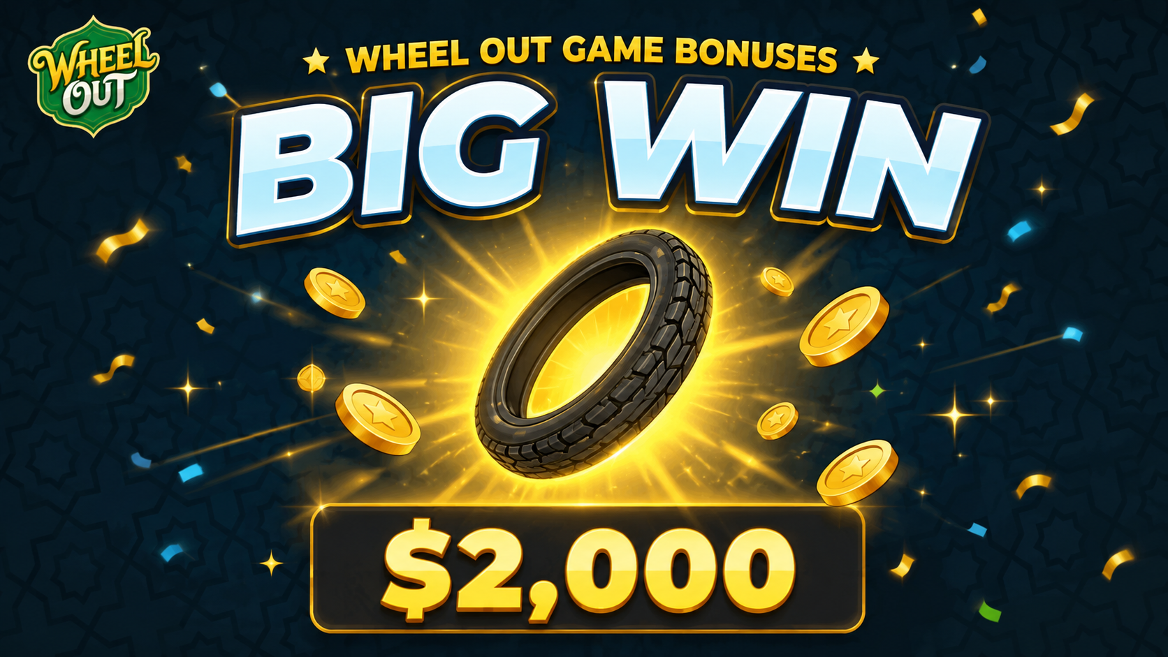 Wheel Out game big win screen in Pakistan